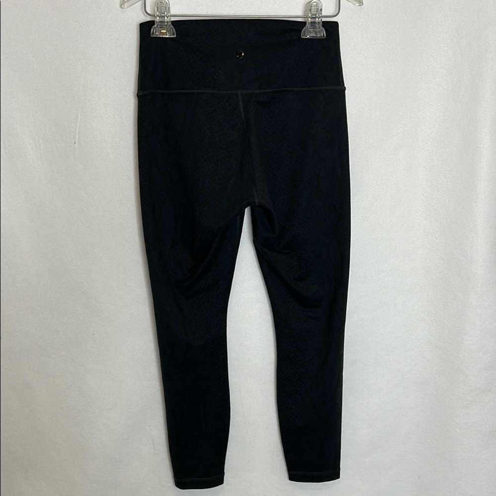 Lululemon Black/subtle Pattern High-Waisted Leggings